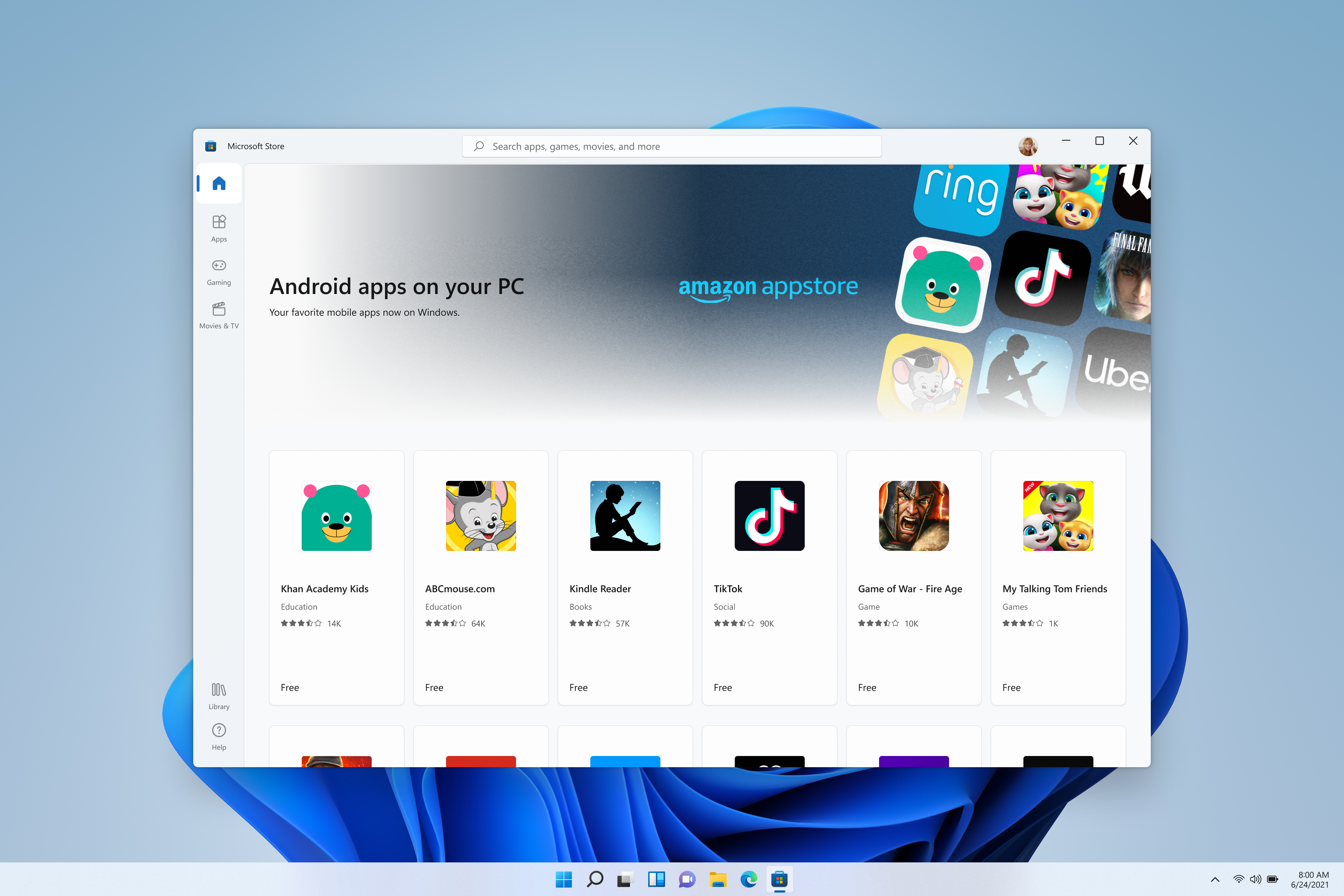 Amazon android apps marketplace